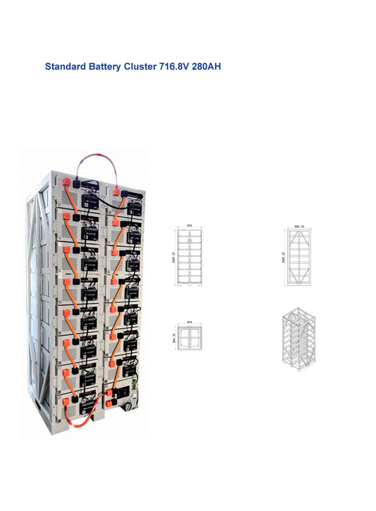🔋 Cluster de Batterie Lithium – 716.8V / 280Ah – 200,7 kWh  - PRIX SUR DEMANDE
