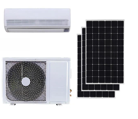 Kt climatiseur solaire type hybride AC/DC 4pv 430 watts 24000BTU