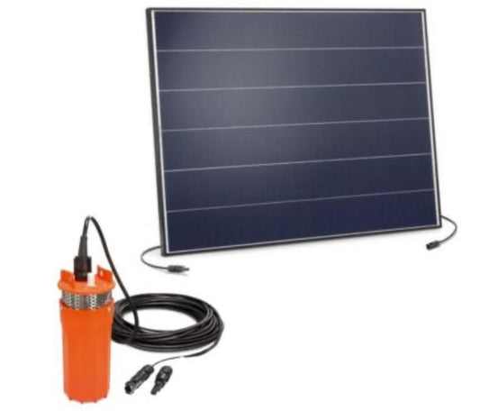 Kit Solaire 150W avec Pompe Immergée 18V DC– Batterie Livré & Installé