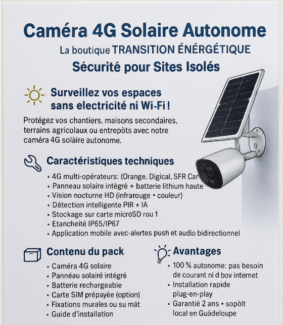 🛡️CONTRAT DE VIDEO SURVEILLANCE Sécurité 7/7- H24 - 150.00€/mois