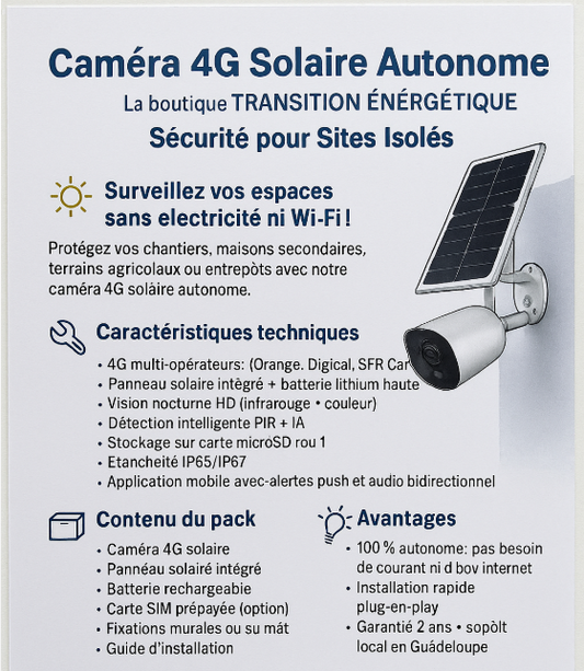 🛡️CONTRAT DE VIDEO SURVEILLANCE Sécurité 7/7- H24 - 150.00€/mois