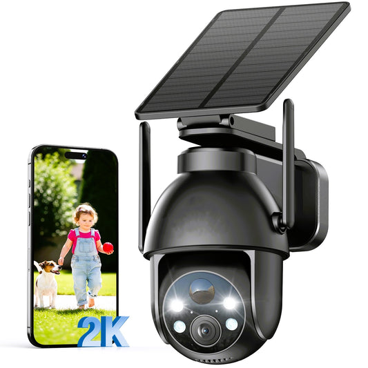 Camera avec panneaux solaire deporte 4G